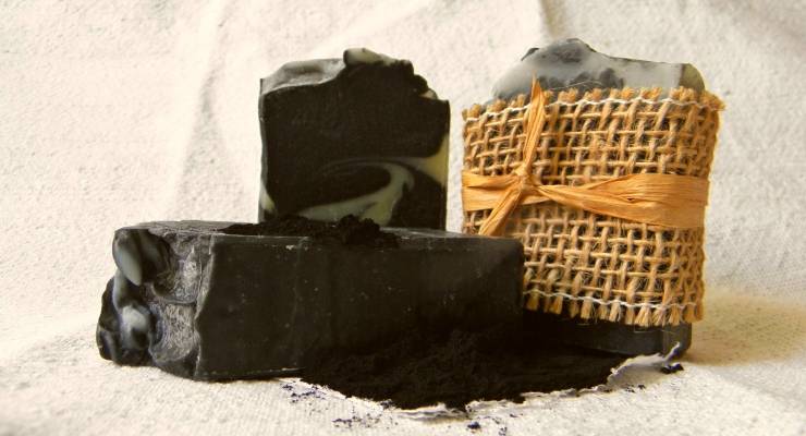 Mydlo s aktívnym uhlím- Mramor Mydlo s aktívnym uhlím- Mramor