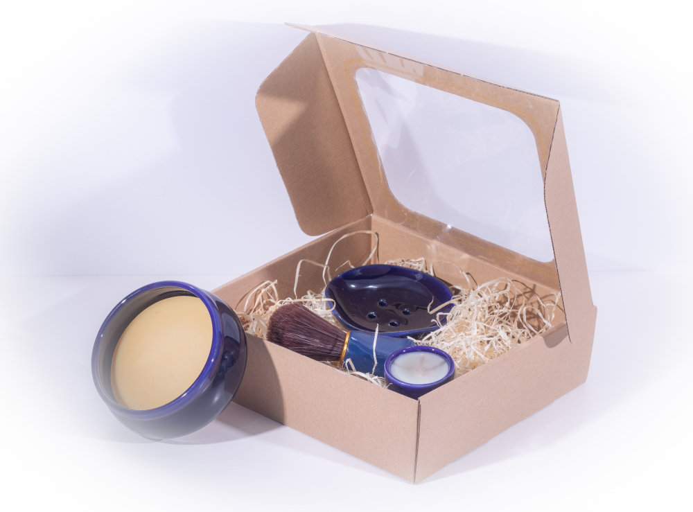 Prírodný set na holenie pre pánov