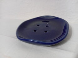 Modr� keramick� mydelni�ka