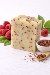 Pr�rodn� mydlo s malinov�mi jadierkami �krabadielko